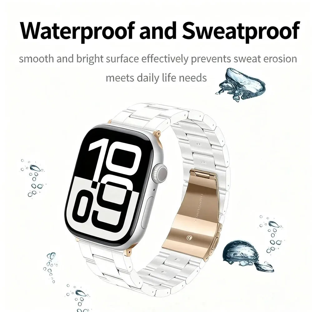 Glossy Resin Link Strap for Apple Watch