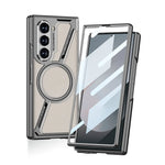 Premium Electroplated Leather Magnetic Case for Samsung Galaxy Z Fold 6