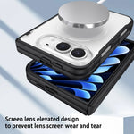 Shockproof Foldable Case with Built-in Tempered Glass Screen Protector for iPhone Duo