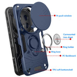 360° Rotating Metal Ring Holder Case with Kickstand for Honor Magic8 Series
