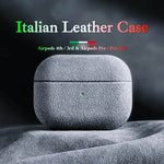 Premium Italian Suede Leather Case for AirPods Pro 3
