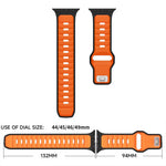 Perforated Silicone Sport Band with Ventilation Holes for Apple Watch
