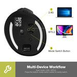 Delux M618 Mini Ergonomic Wireless Vertical Mouse