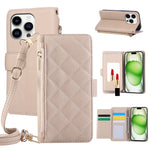 Crossbody Leather Wallet Case with Card Holder for iPhone 15 Series