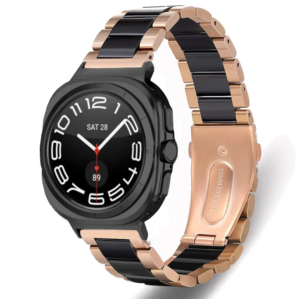 Premium Ceramic Metal Bracelet for Samsung Galaxy Watch Ultra 2025