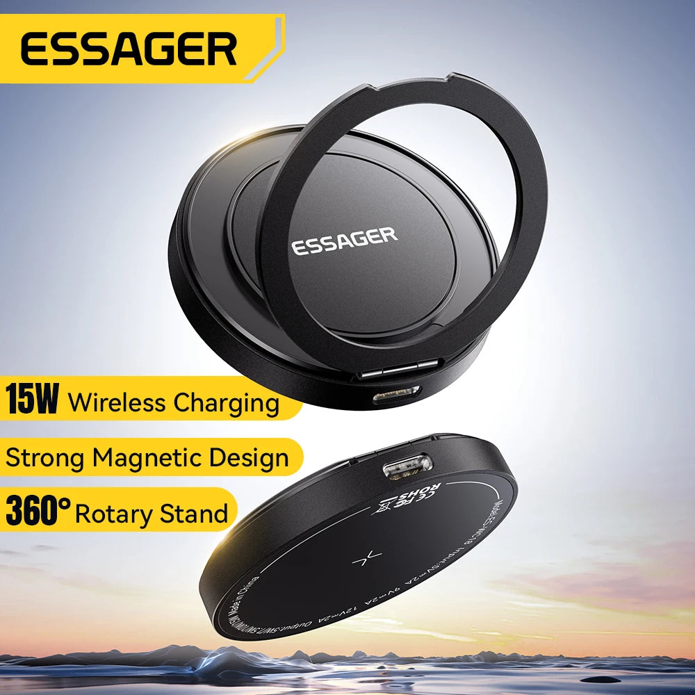 Essager 15W Magnetic Wireless Charger with Holder