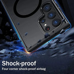 Shockproof Matte Translucent Magnetic Case for Samsung Galaxy S24 Series