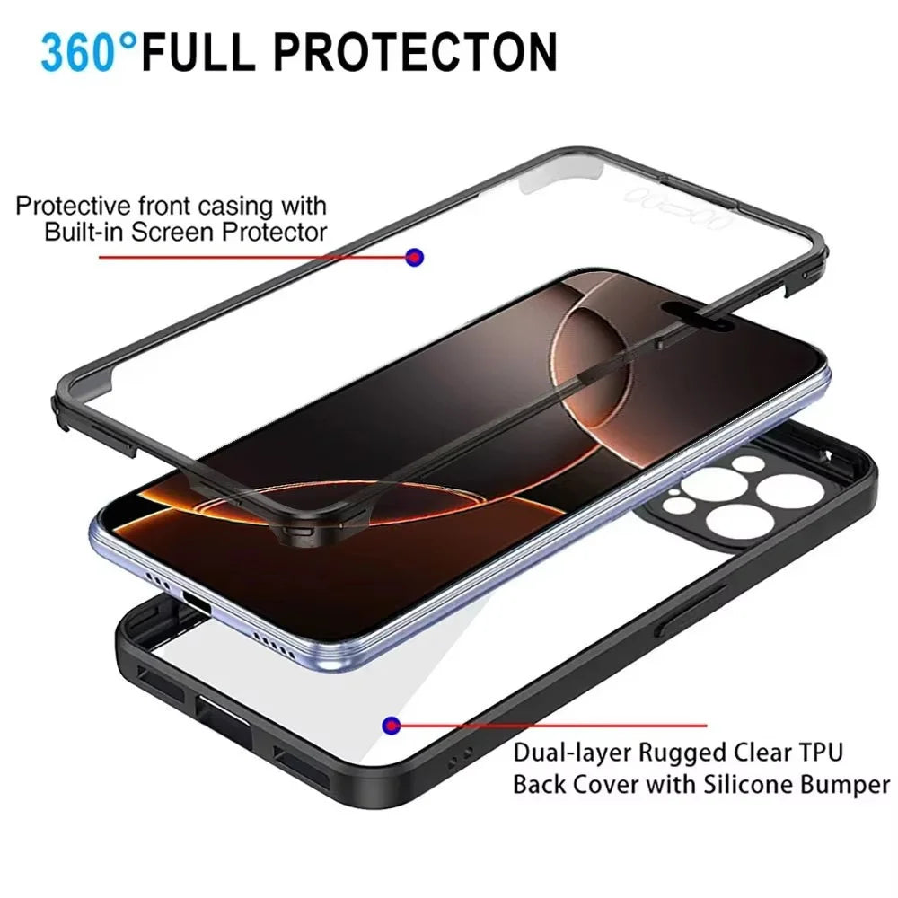 360-Degree Full Protection Screen Case for iPhone 16 Series
