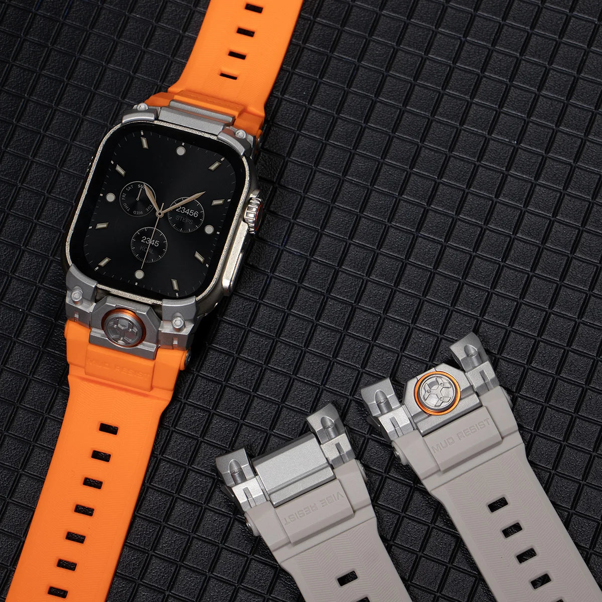 Rugged Armor Silicone Strap Replacement for Apple Watch Ultra 2