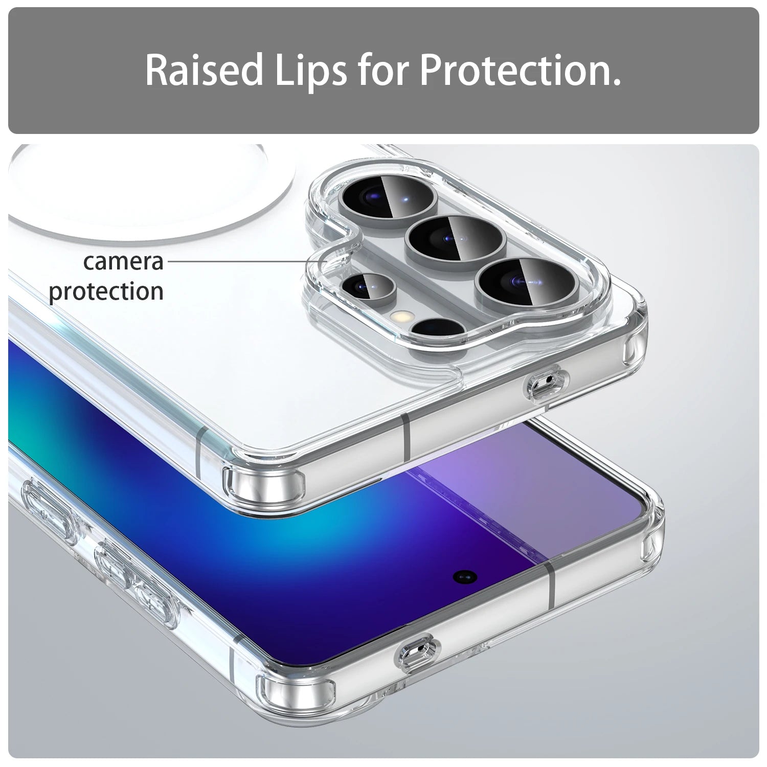 Crystal Clear Magnetic Case for Samsung Galaxy S26 Series