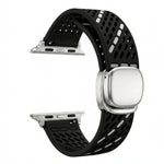 Perforated Silicone Band with Magnetic Buckle for Apple Watch