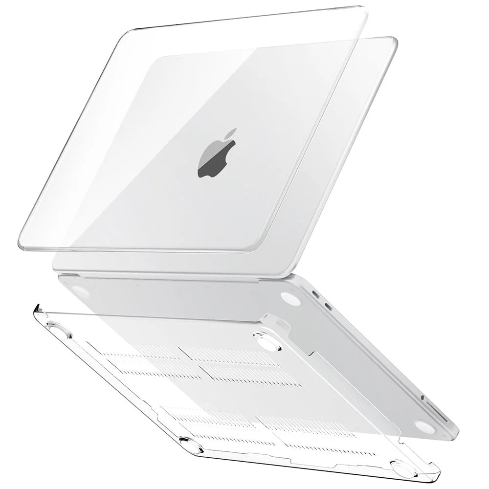 Crystal Clear Hard Shell Laptop Case with Anti-Yellowing Protection for MacBook Neo