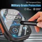 Full Film Tempered Glass Screen Protector with Auto-Alignment for Apple Watch Ultra