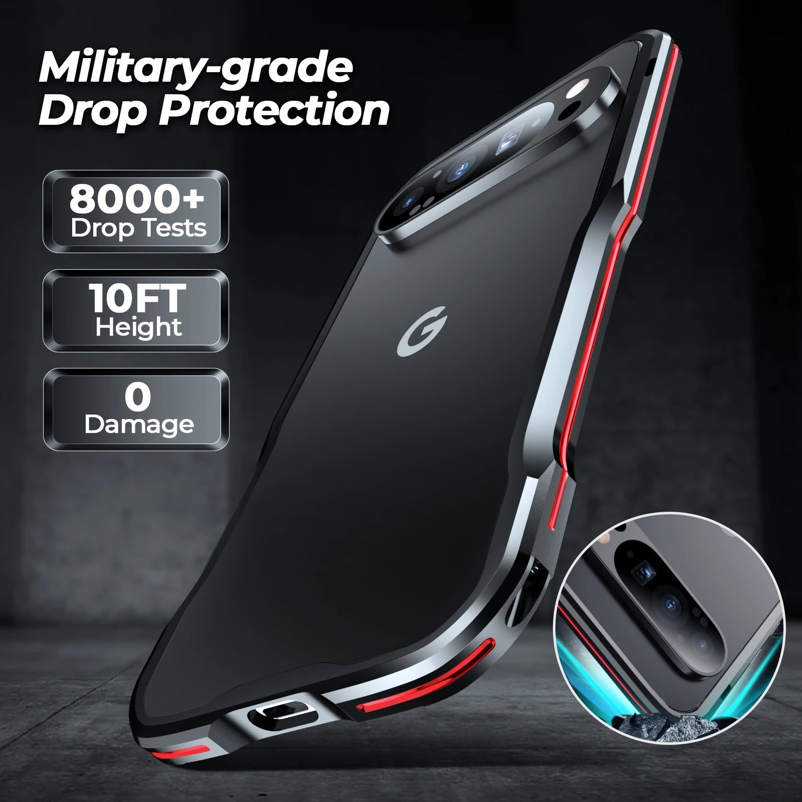Luxury Aluminum Metal Frame Case for Google Pixel 9 Series