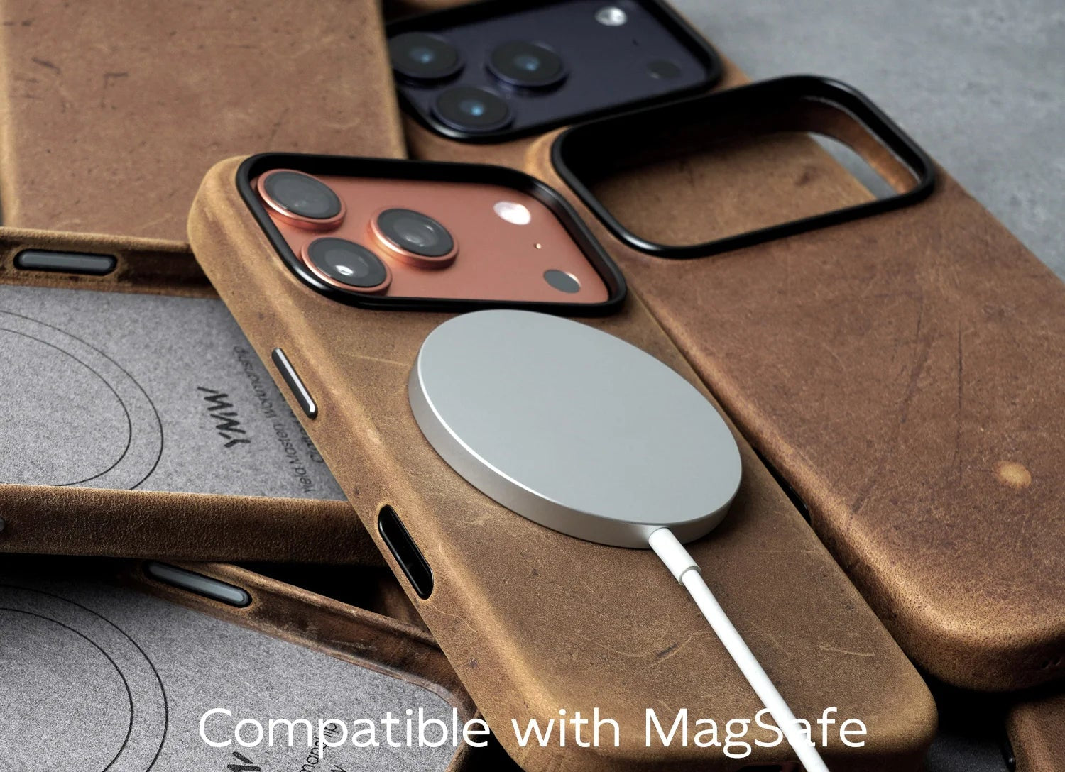 Premium Genuine Leather MagSafe Case for iPhone 17 Series