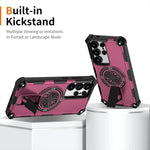Heavy-Duty Shockproof Magnetic Case with Kickstand for Samsung Galaxy S24 Series