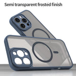 iPhone 16 Series MagSafe-Compatible Clear PC + Soft TPU Matte Case