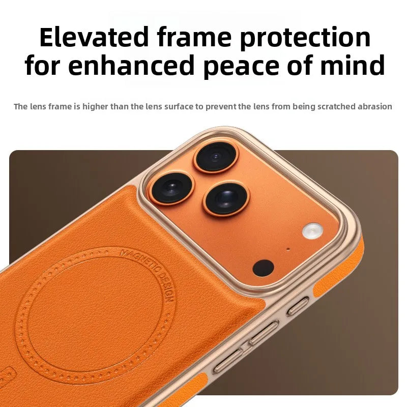 Leather MagSafe Case with Integrated Ring for iPhone 18 Series