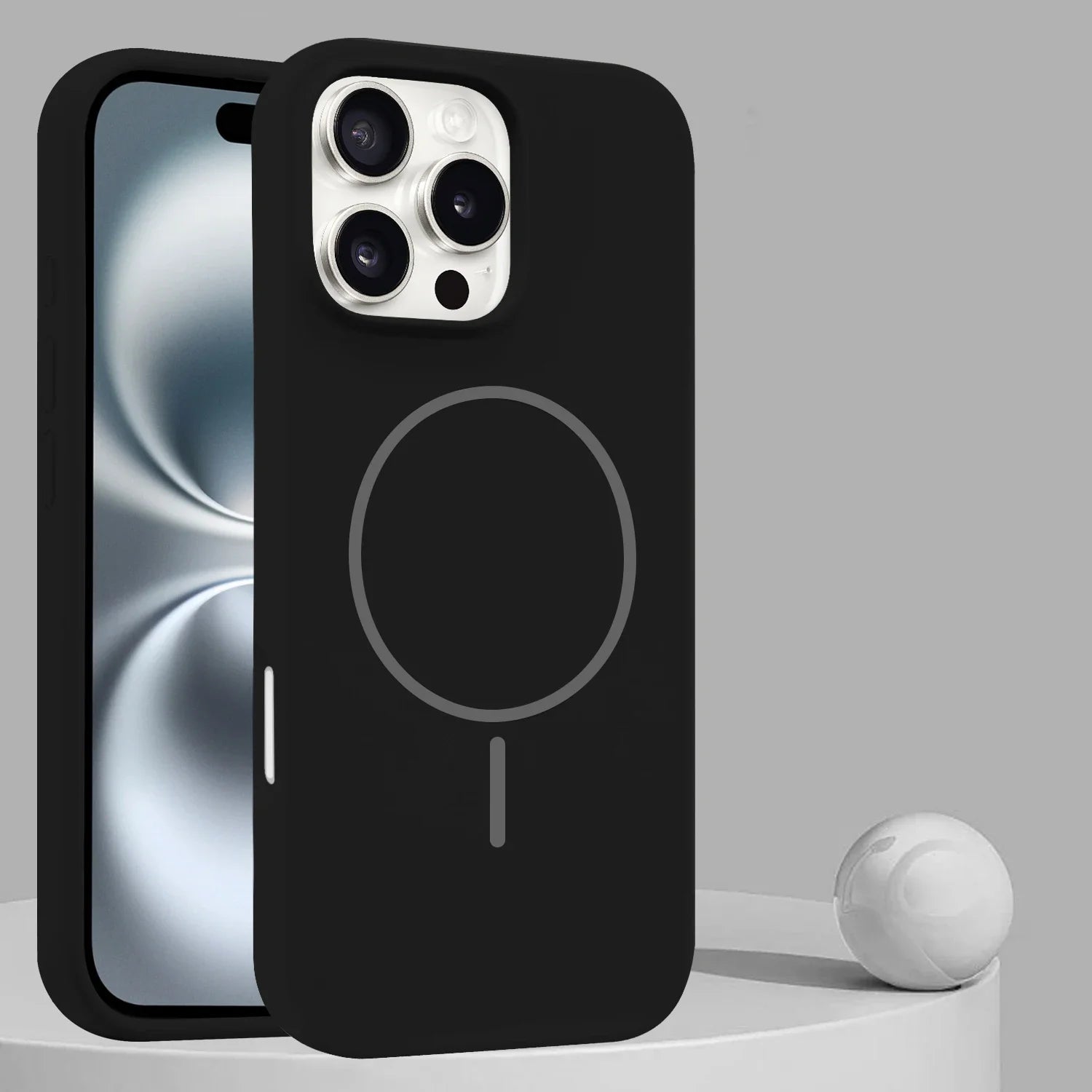 Soft Liquid Silicone MagSafe-Compatible Case for iPhone 16 Series