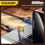 Essager 100W USB-A to USB-C Cable with Display
