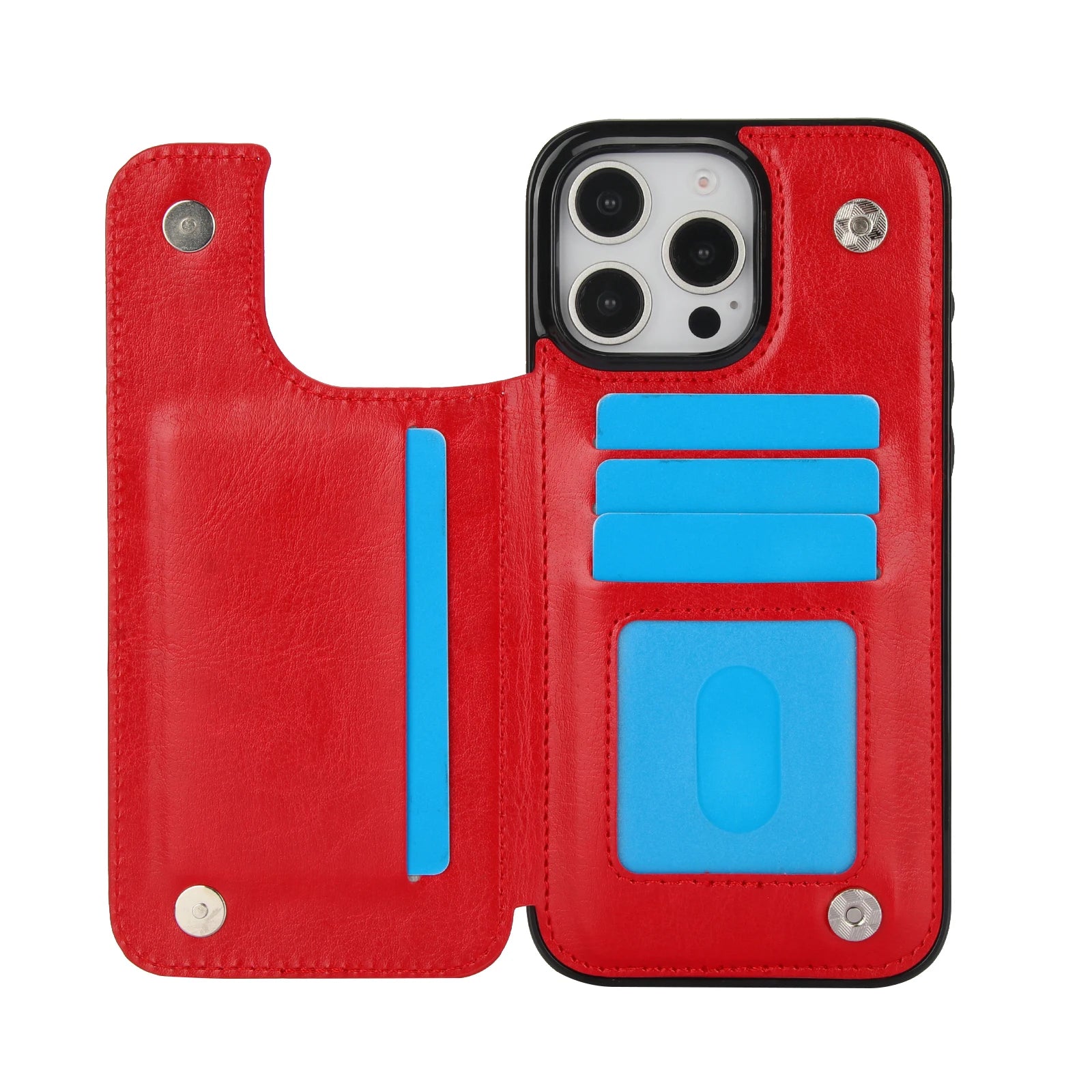 iPhone 16 Series PU Leather Case with Durable Shockproof Protection