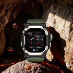 Silicone Rugged Strap with Metal Case for Apple Watch Ultra