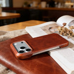 Vintage Genuine Leather Case for iPhone 17 Series