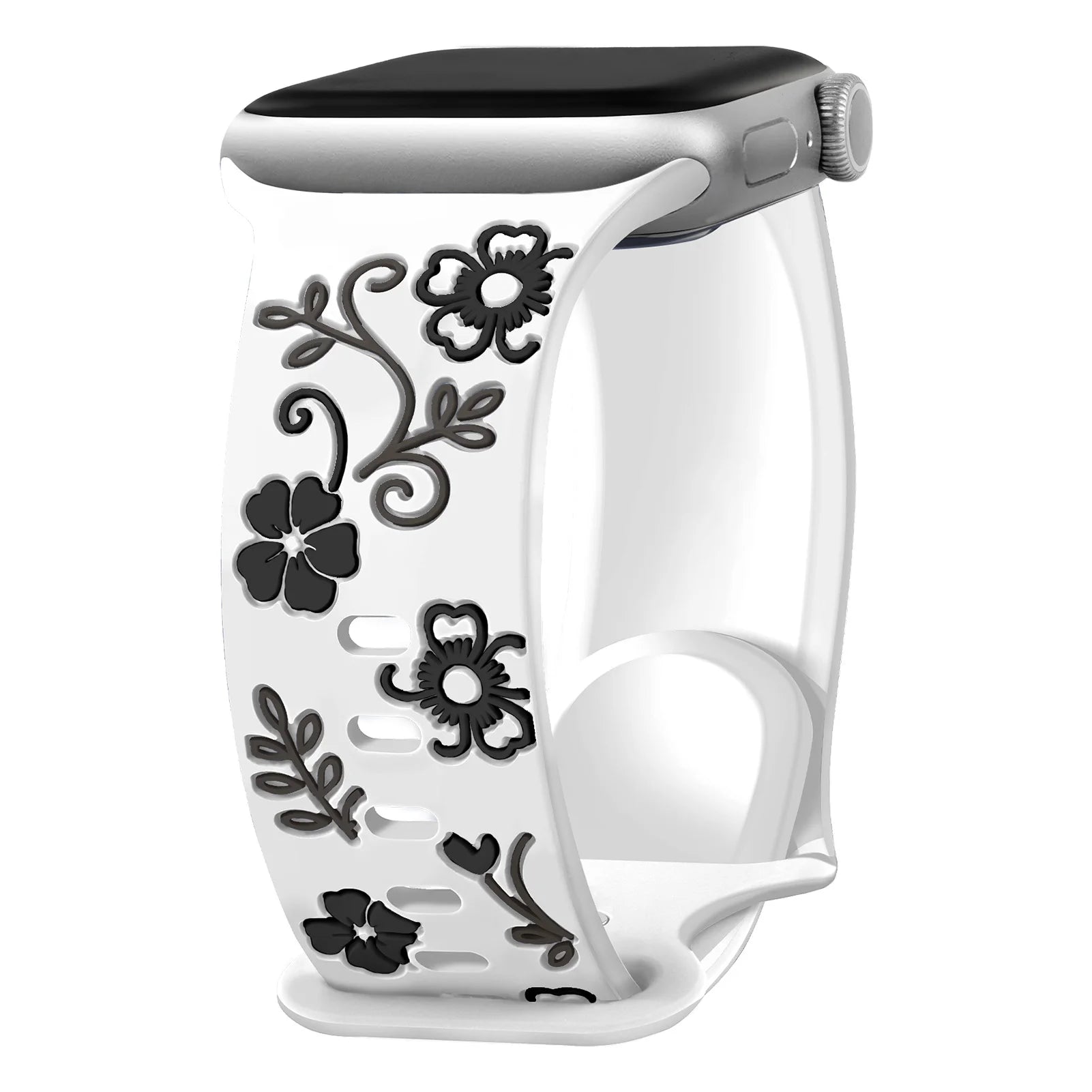 Soft Engraved Silicone Strap for Apple Watch