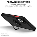 Shockproof Armor Matte Magnetic Case with Ring Stand for Samsung Galaxy A36