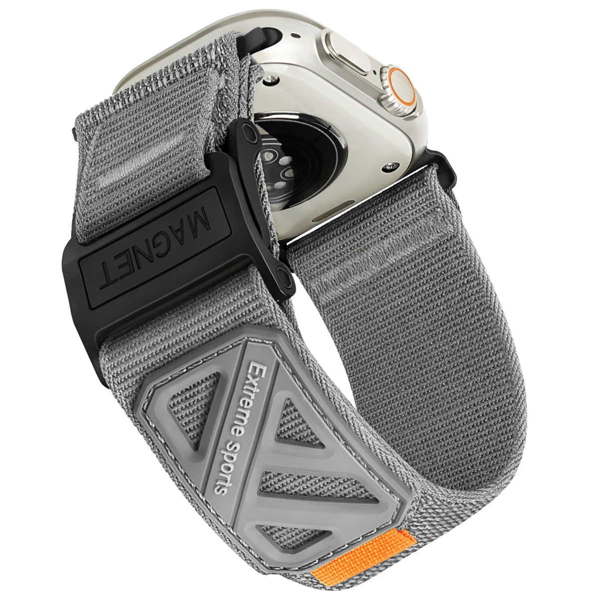 Nylon Magnetic Slide Buckle Band with Titanium Closure for Apple Watch