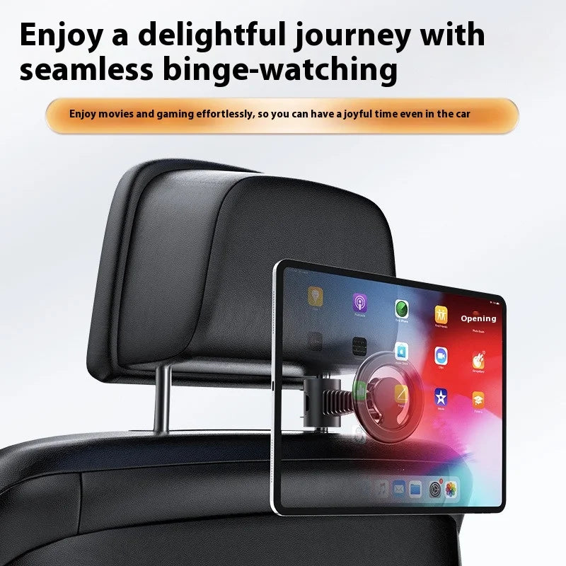 Multi-Functional Car Headrest Phone Holder with Hidden Lock & Hook