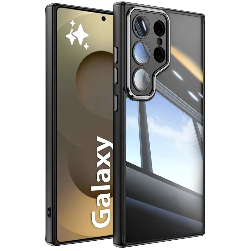 Shockproof Clear Acrylic Case for Samsung Galaxy S24 Series