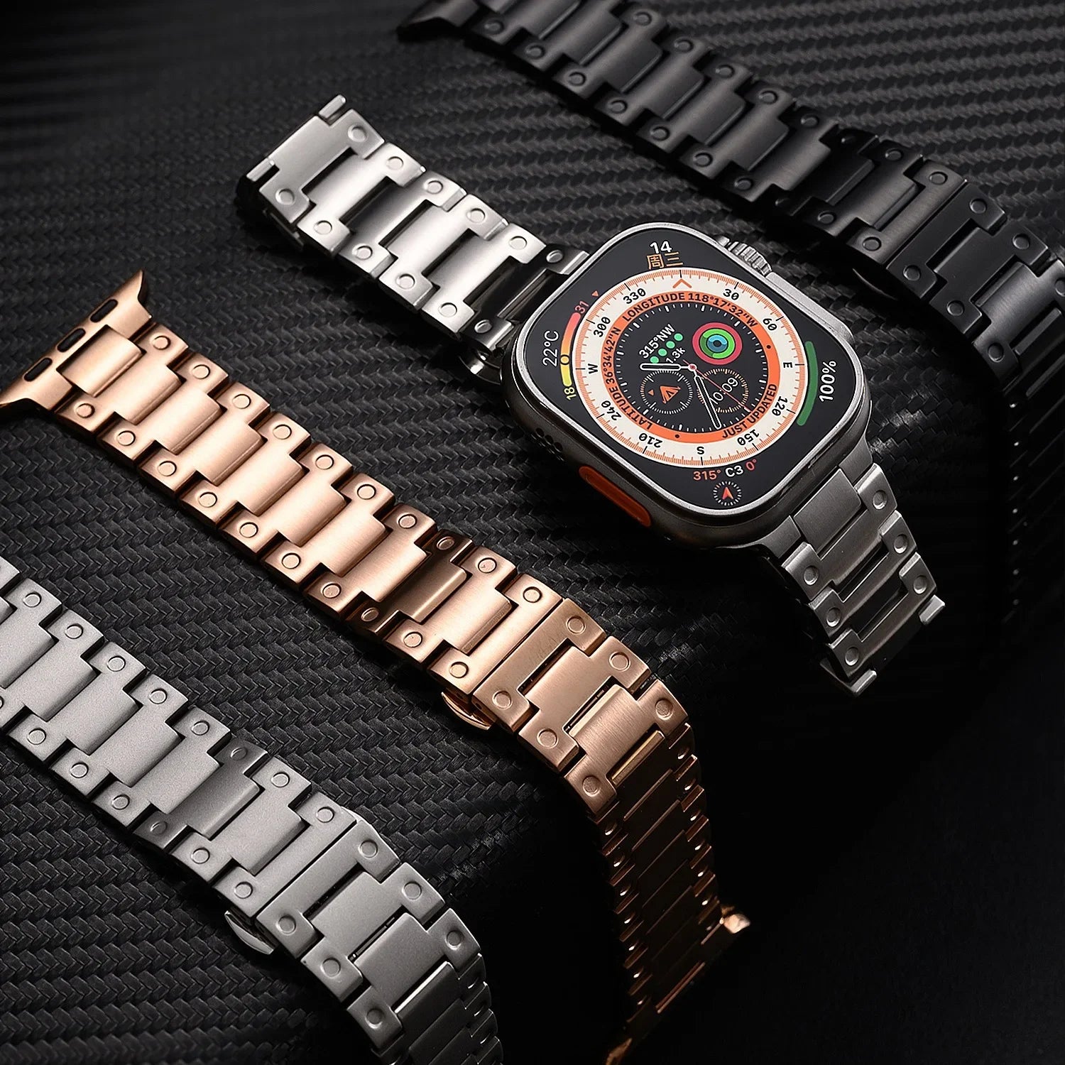 Luxury Metal Link Strap for Apple Watch