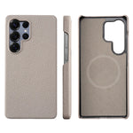 Luxury Cowhide Leather Magnetic Case for Samsung Galaxy S24 Series