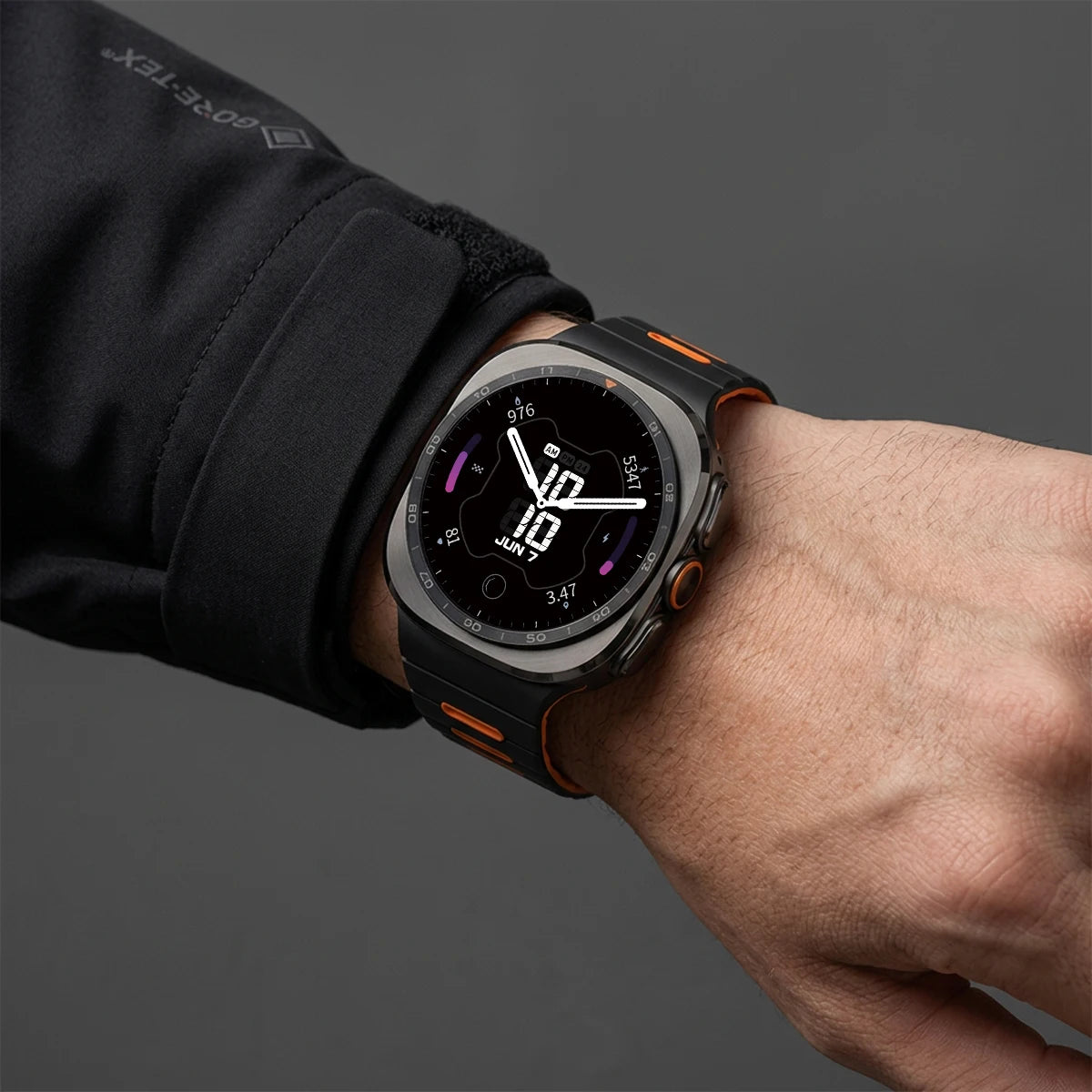 Silicone Sports Band with Magnetic Clasp Closure for Samsung Galaxy Watch Ultra 2