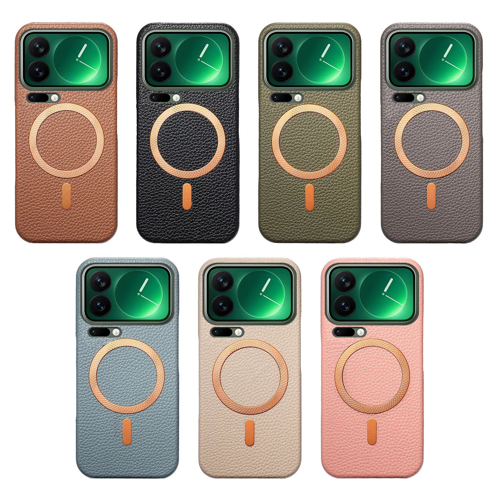 Business Lychee Grain Leather Case for Xiaomi 17 Series