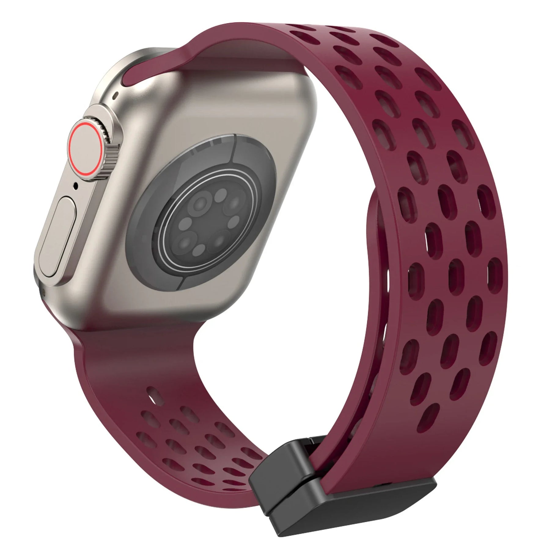 Breathable Magnetic Silicone Sport Strap for Apple Watch