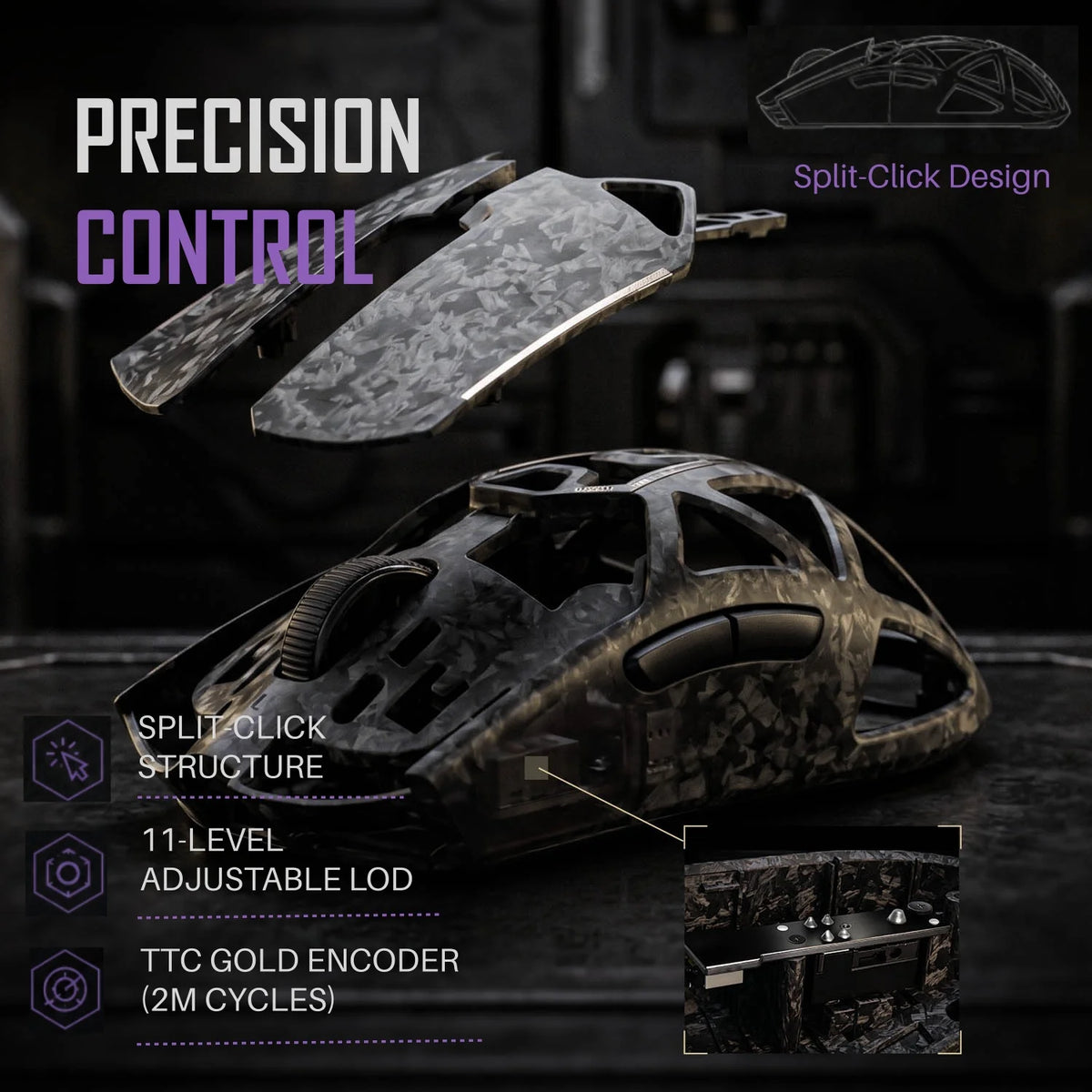 Akko Echo Master Ultra 8K Polling Wireless Gaming Mouse