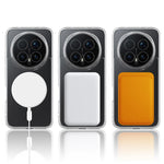 Transparent Shockproof Magnetic Case with Built-In Ring Mount for Honor Magic8 Pro