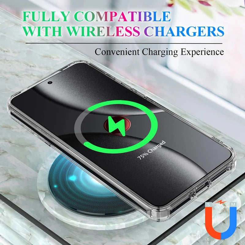 Anti-Fingerprint Transparent Magnetic Case for Xiaomi 15 Ultra