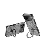 iPhone 17 Series Shockproof Dual Layer Armor MagSafe Phone Case with Kickstand