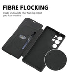 Flip Liquid Silicone Case with Card Slot for Samsung Galaxy S24 Series