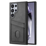 Premium Leather Protective Case with Card Holder Pocket for Samsung Galaxy S25 Series