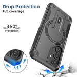 Hard Magnetic Case with Invisible Stand for Samsung Galaxy S25 Series