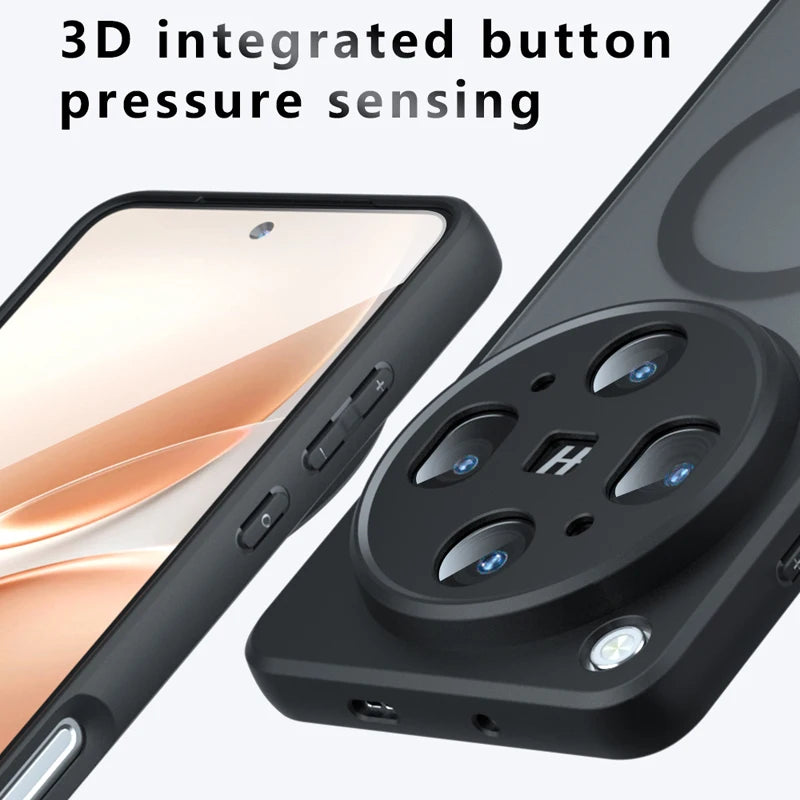 OPPO Find X9 Ultra Anti-Fingerprint Magnetic Shockproof Translucent Case