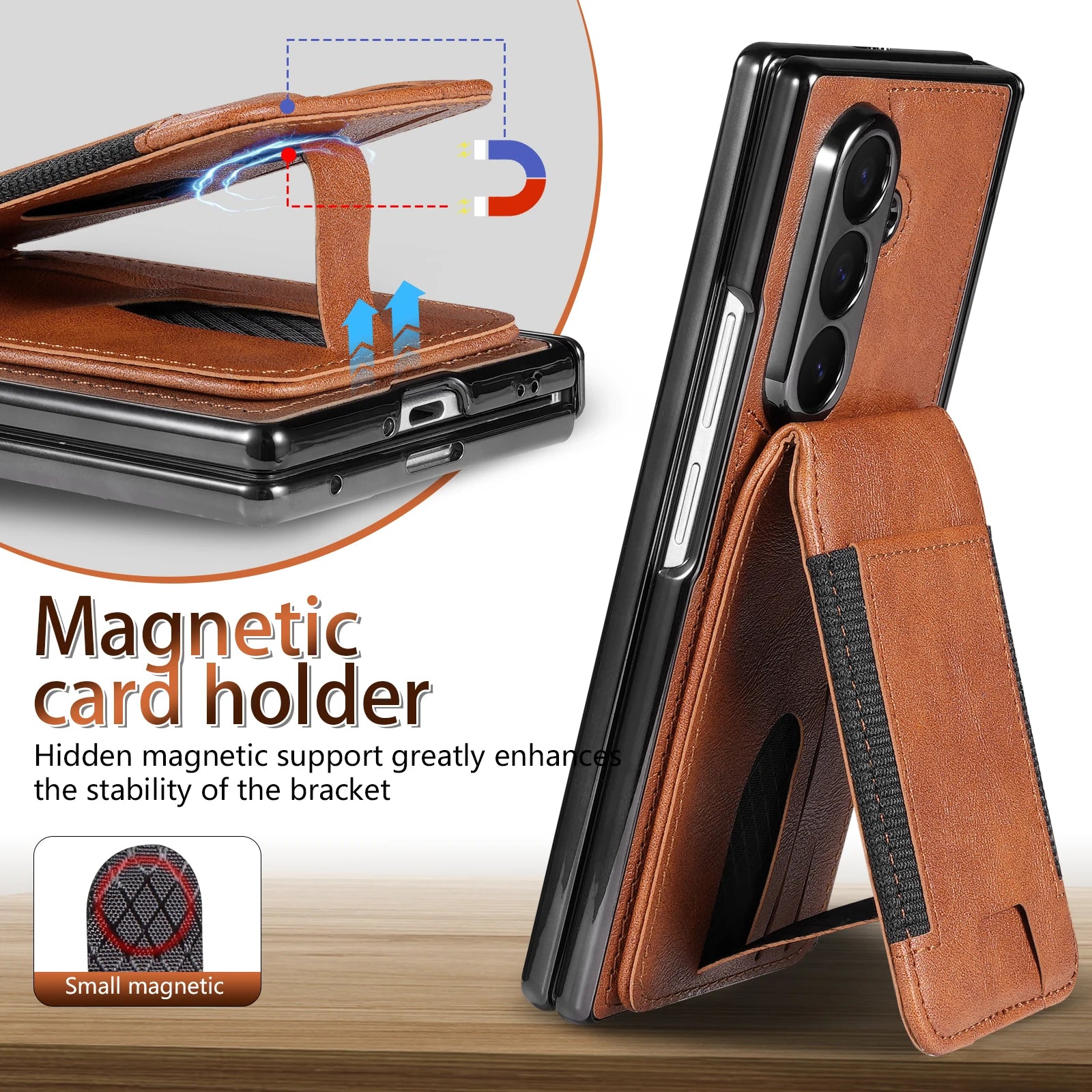 2-in-1 Detachable Magnetic Wallet Case for Samsung Galaxy Z Fold 6