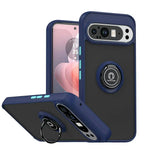 Shockproof Armor Matte Case with Built-in Ring Stand for Google Pixel 9 Series