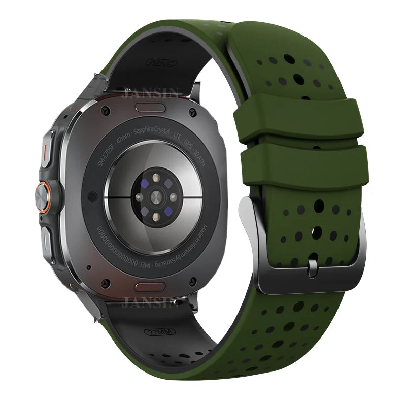 Silicone Sport Replacement Strap for Galaxy Watch Ultra (2025)