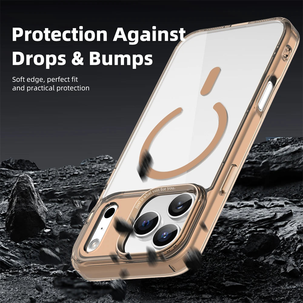 Clear Heavy-Duty Shockproof MagSafe Case for iPhone 17 Series