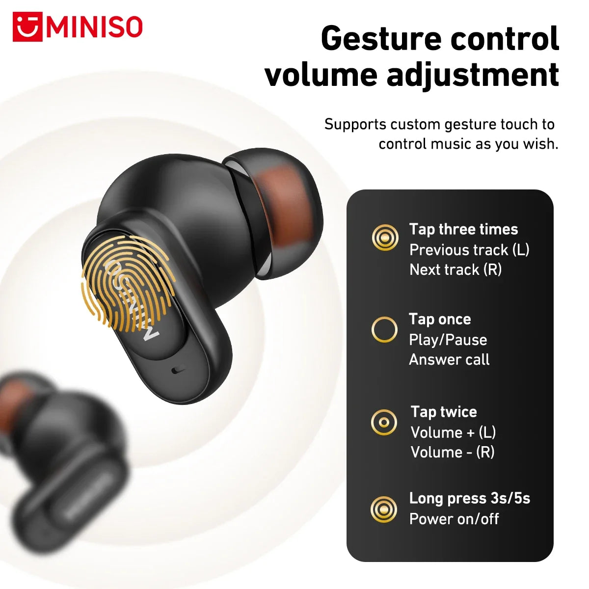 MINISO MS105 AI Translator Wireless Earphones